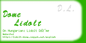 dome lidolt business card